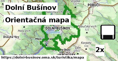 Orientačná mapa, Dolní Bušínov