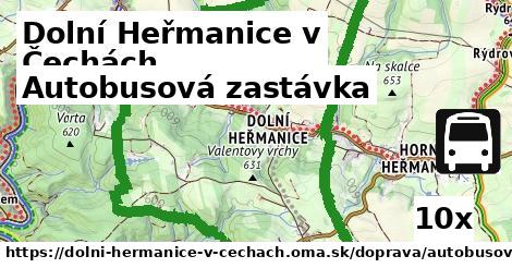 Autobusová zastávka, Dolní Heřmanice v Čechách