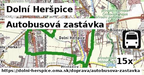 Autobusová zastávka, Dolní Heršpice