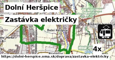 Zastávka električky, Dolní Heršpice