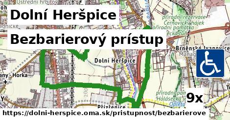 Bezbarierový prístup, Dolní Heršpice