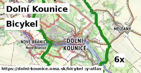 bicykel v Dolní Kounice