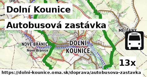 Autobusová zastávka, Dolní Kounice