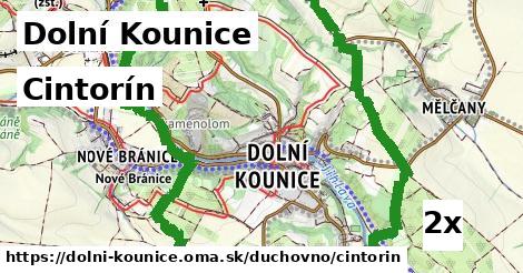 Cintorín, Dolní Kounice