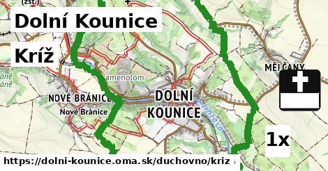 Kríž, Dolní Kounice