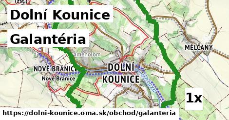 Galantéria, Dolní Kounice