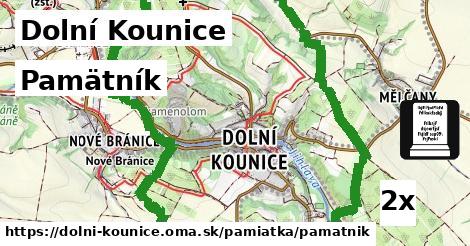 Pamätník, Dolní Kounice