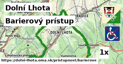 Barierový prístup, Dolní Lhota