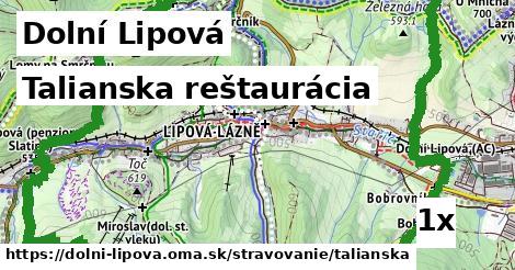 talianska reštaurácia v Dolní Lipová