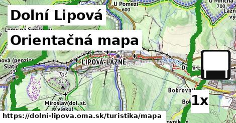 Orientačná mapa, Dolní Lipová