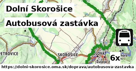 autobusová zastávka v Dolní Skorošice