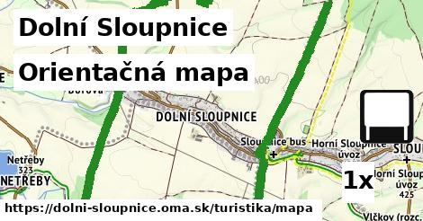 Orientačná mapa, Dolní Sloupnice