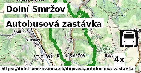 Autobusová zastávka, Dolní Smržov