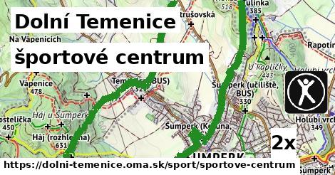 športové centrum, Dolní Temenice