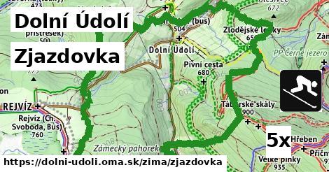 Zjazdovka, Dolní Údolí
