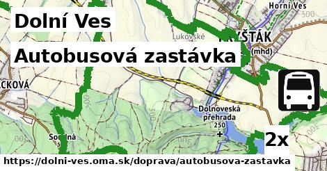 autobusová zastávka v Dolní Ves