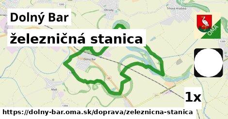 železničná stanica, Dolný Bar