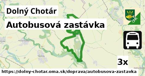 Autobusová zastávka, Dolný Chotár