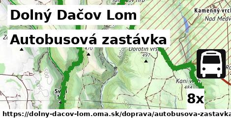 Autobusová zastávka, Dolný Dačov Lom