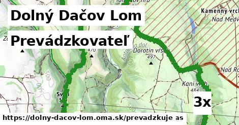 prevádzkovateľ v Dolný Dačov Lom