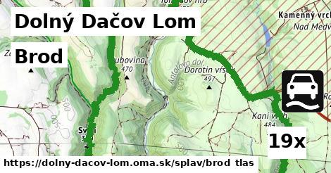 brod v Dolný Dačov Lom