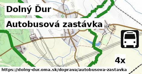 Autobusová zastávka, Dolný Ďur