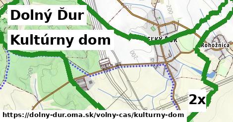 kultúrny dom v Dolný Ďur