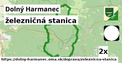 železničná stanica v Dolný Harmanec