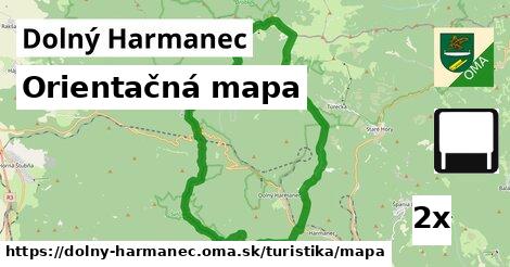 Orientačná mapa, Dolný Harmanec