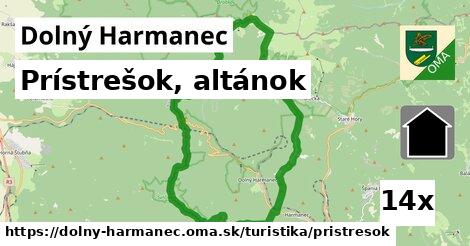 Prístrešok, altánok, Dolný Harmanec