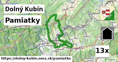 pamiatky v Dolný Kubín