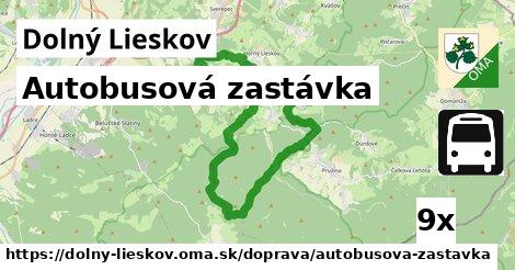 Autobusová zastávka, Dolný Lieskov