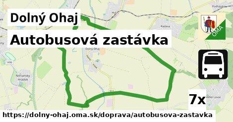 Autobusová zastávka, Dolný Ohaj