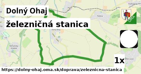 železničná stanica, Dolný Ohaj