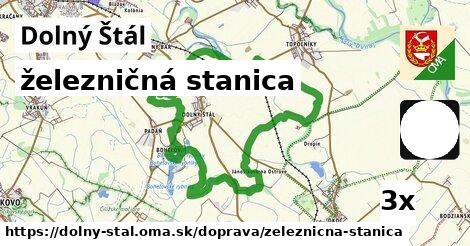 železničná stanica, Dolný Štál