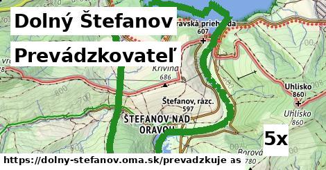 prevádzkovateľ v Dolný Štefanov