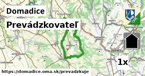 prevádzkovateľ v Domadice