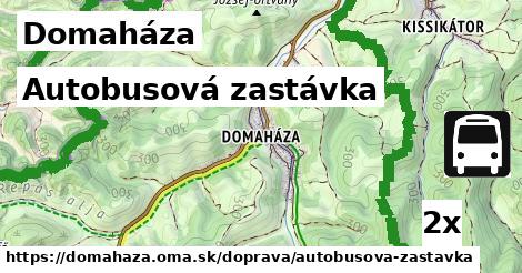 Autobusová zastávka, Domaháza