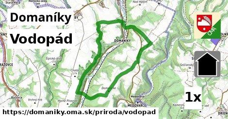 Vodopád, Domaníky