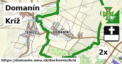 Kríž, Domanín