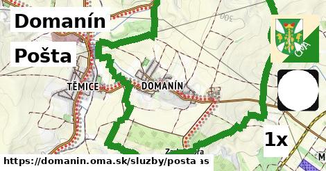 pošta v Domanín