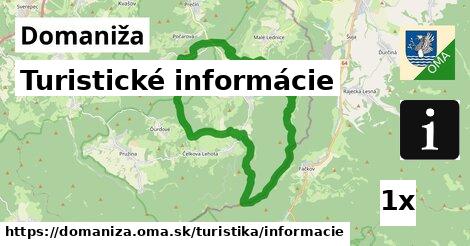 Turistické informácie, Domaniža