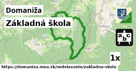 Základná škola, Domaniža