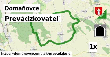 prevádzkovateľ v Domaňovce