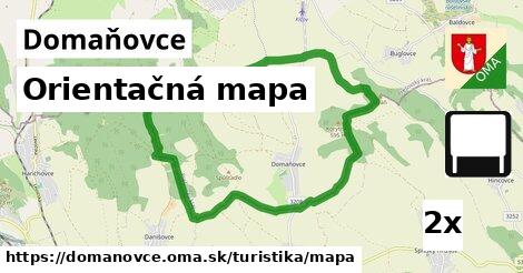 Orientačná mapa, Domaňovce