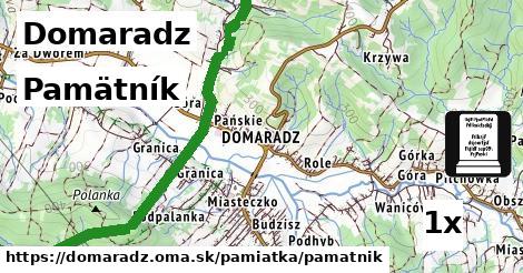 Pamätník, Domaradz