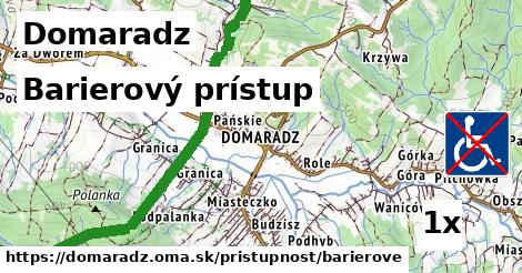 barierový prístup v Domaradz