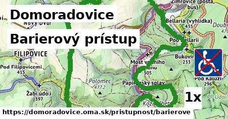 barierový prístup v Domoradovice