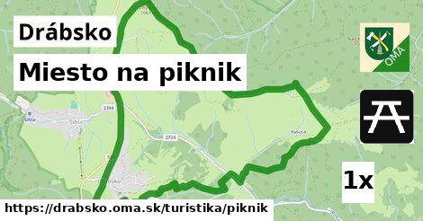 miesto na piknik v Drábsko