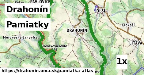 pamiatky v Drahonín